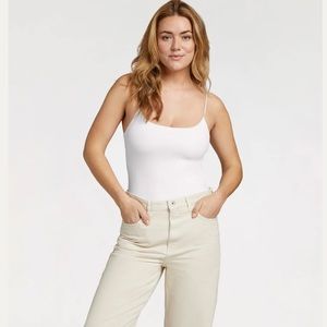 NWOT Nuuds White Cami Bodysuit